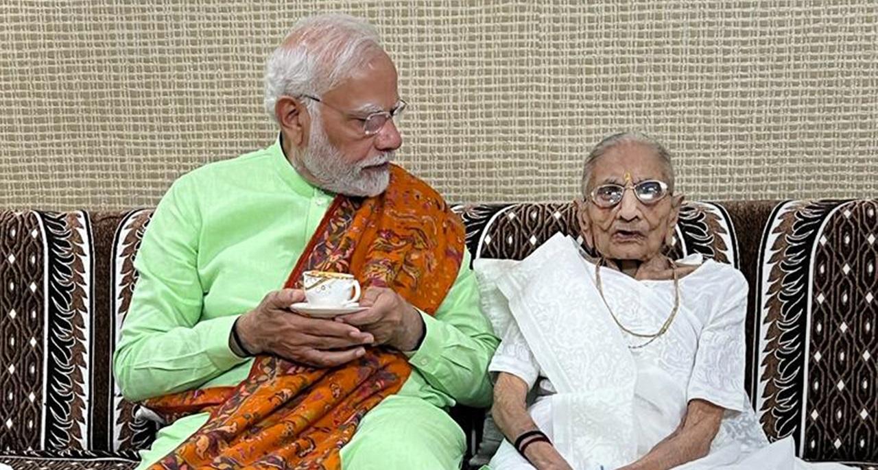 Gujarat elections 2022: PM Modi's mother Heeraben casts vote in Gandhinagar